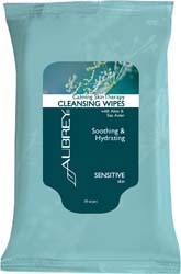 Calming Skin Therapy Cleansing Wipes with Aloe & Sea Aster. 25 Wipes.