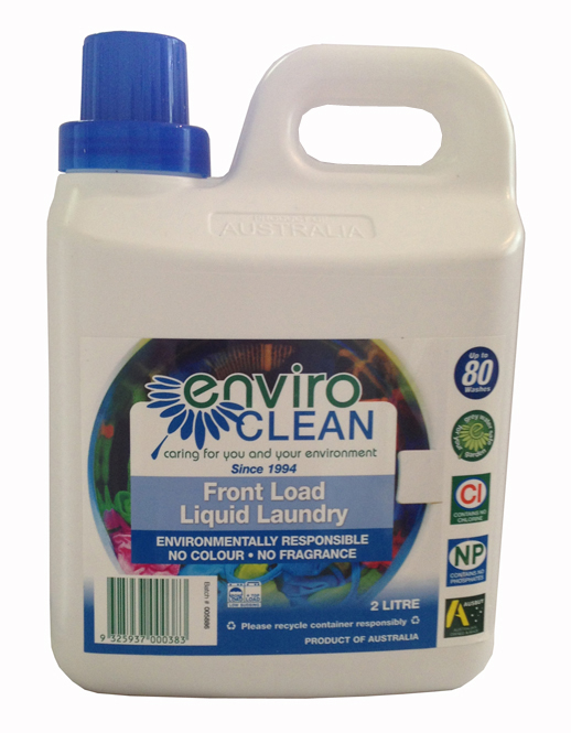 Enviro Clean Liquid Laundry. Front Load. 2 Litre. - Click Image to Close