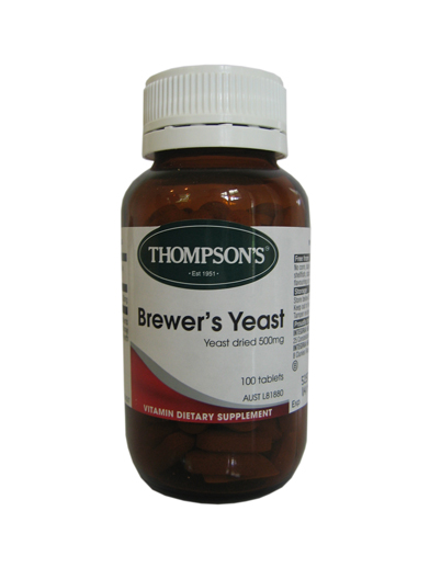 Brewer's Yeast. 500mg. (Thompsn's) AUST L81880 - Click Image to Close
