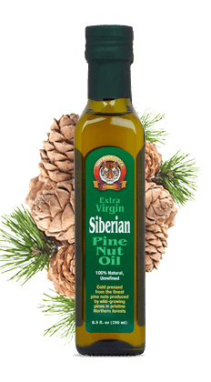 Pine Nut Oil, Extra Virgin - Siberian Tiger Natural (Cold Pressed). 250ml. - Click Image to Close