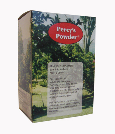 Percy's Powder 60 x 1.4g Sachets.