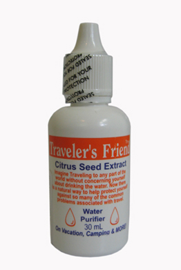 Travellers' Friend Extract of Grapefruit Seed Oil Water Purifier. 30ml.